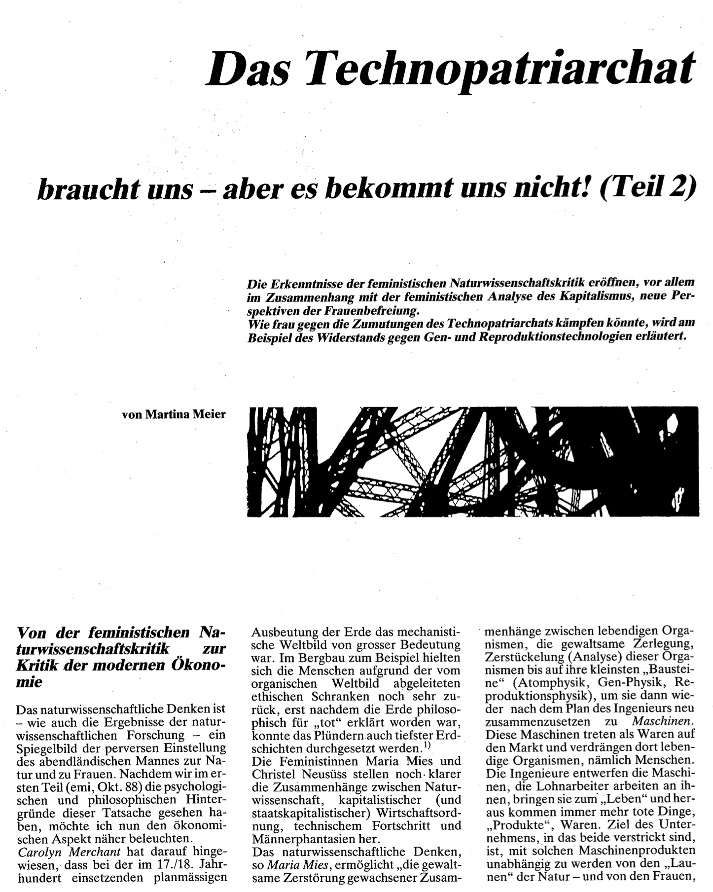 Artikel Vorschau Das Technopartriarchat